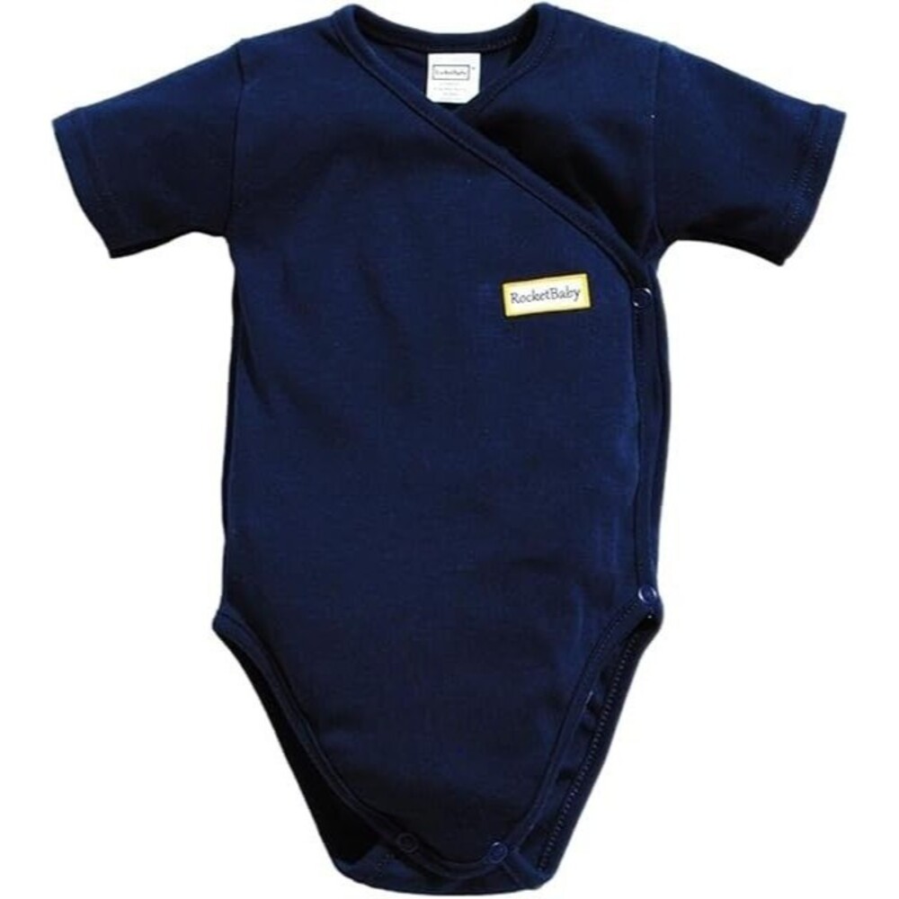 ROCKETBABY Bodysuit Kimono Short Sleeve Navy